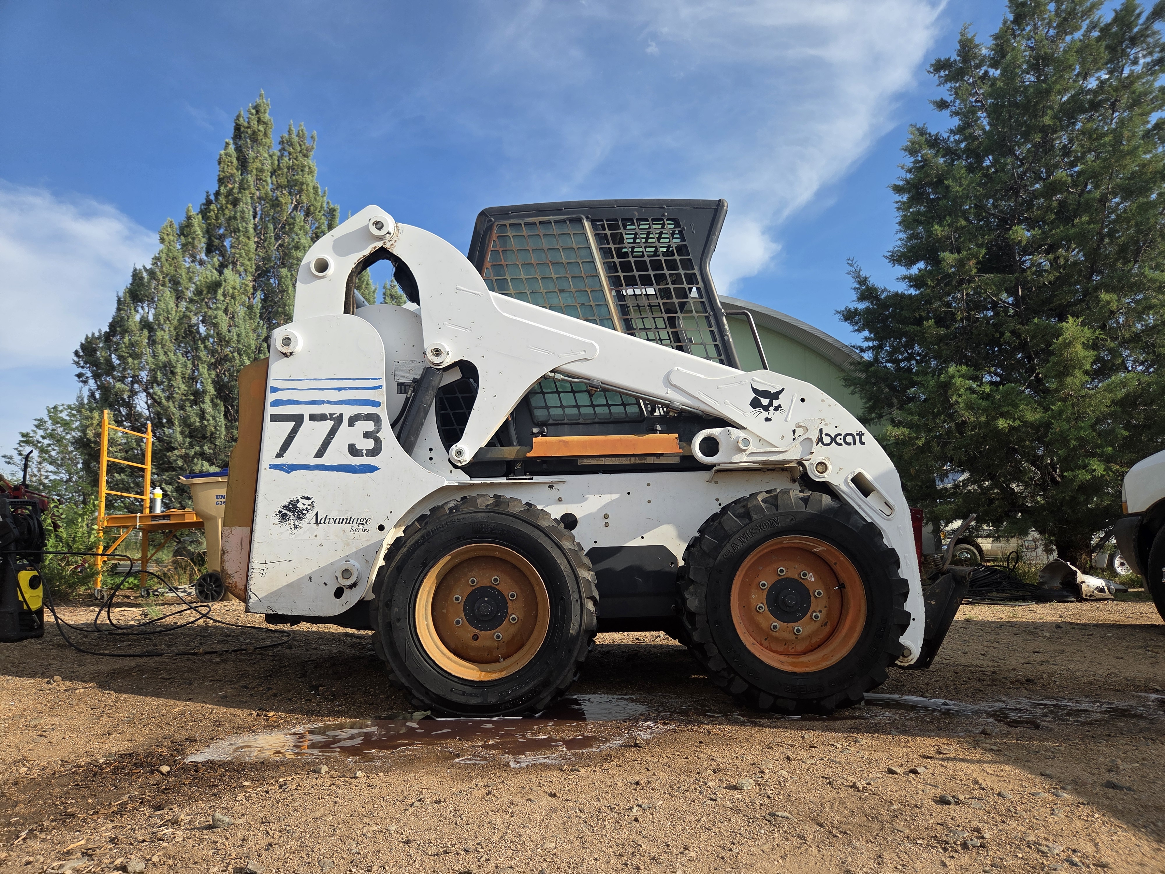 Detailed skid steer heavy equipment